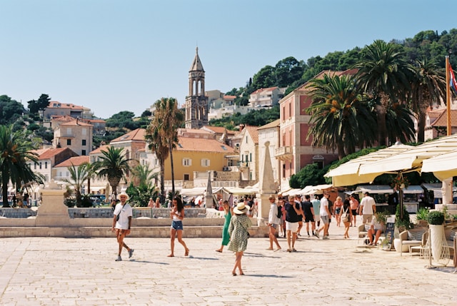 Ancient stone streets of Hvar Town