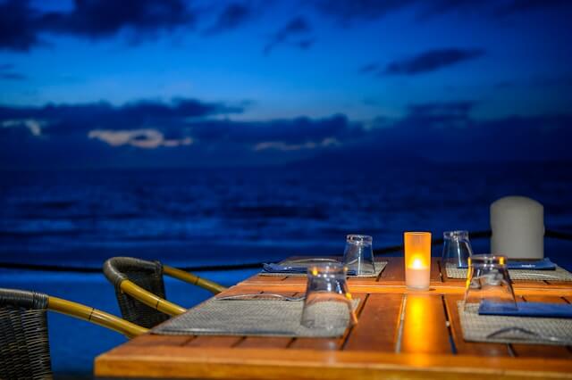 Waterfront dining in Hvar Town